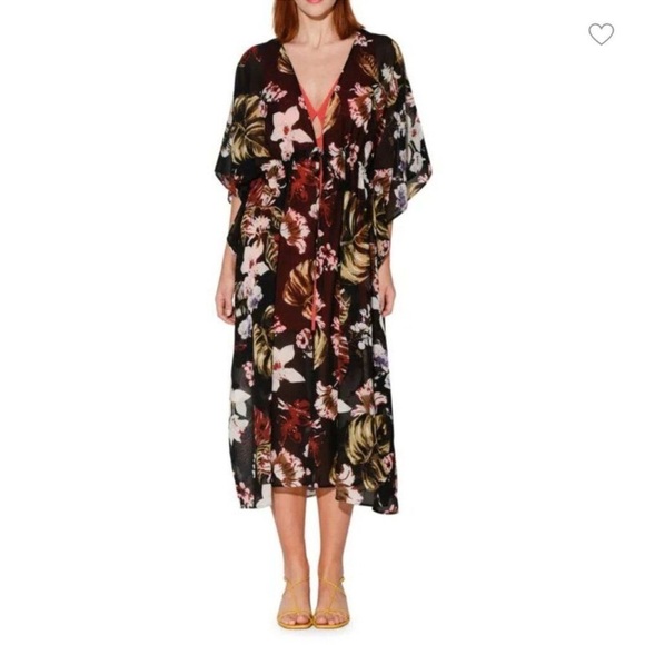 Walter Baker Tulum Floral Caftan Size OS One Size - Picture 1 of 9
